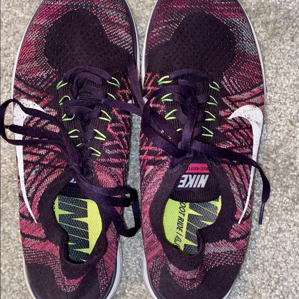 WORN ONCE nike flyknit 4.0 purple